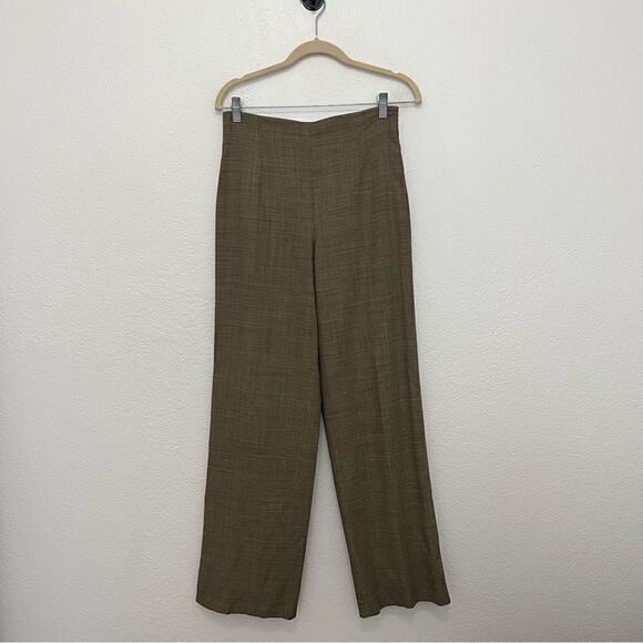 Worth New York Vintage Brown Twill Wool Blend Career Trouser Pants Womens Size 2 - Picture 10 of 10